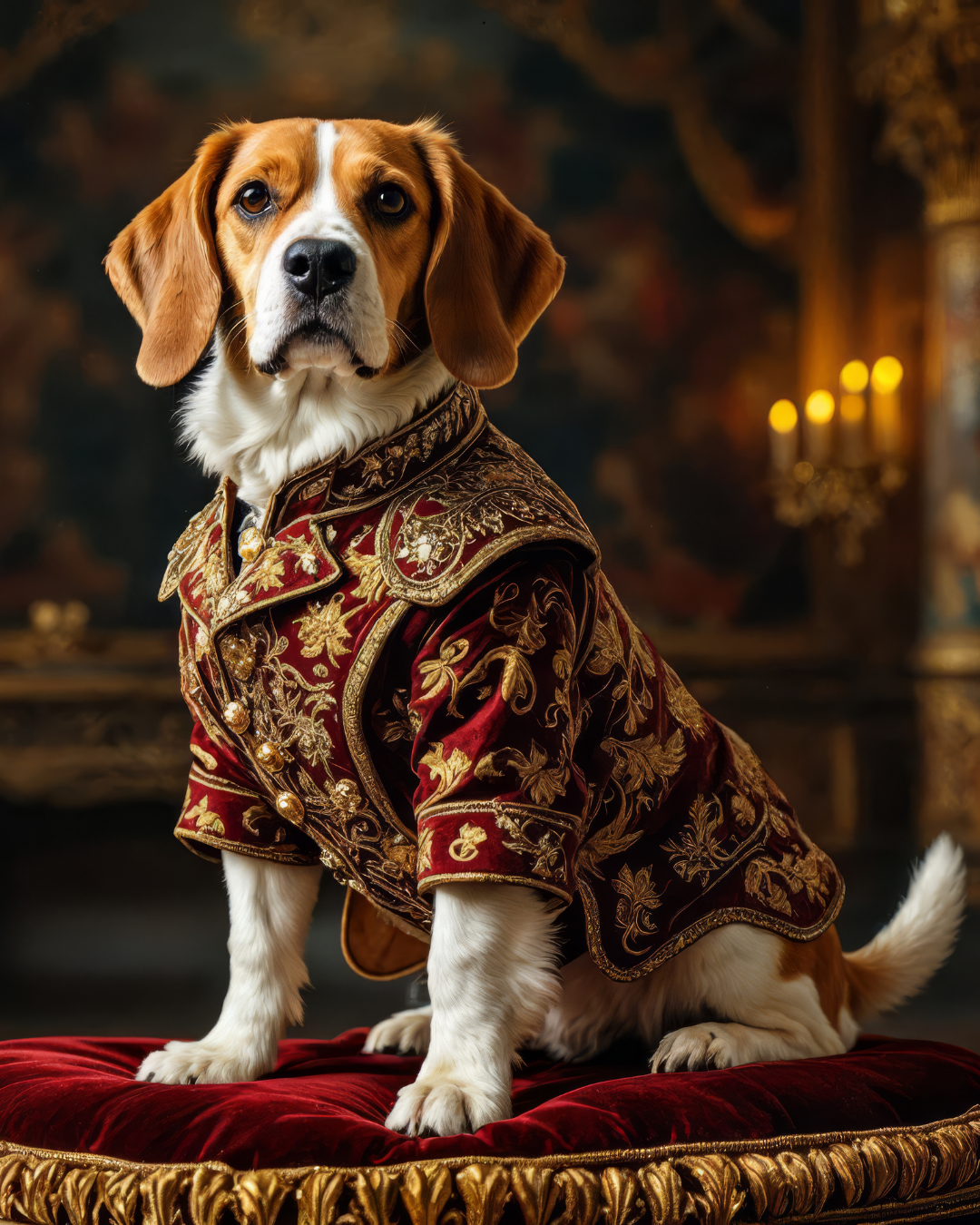 Royal Puppy at Pawgarh Palace